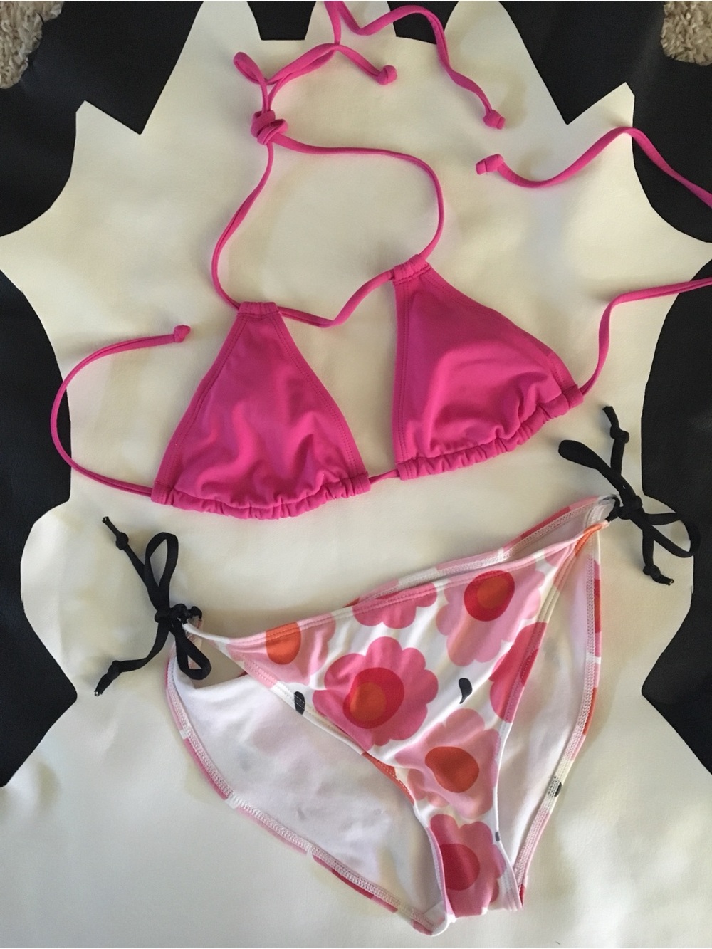 JOE BOXER BIKINI • PINK • FLORAL (Small)